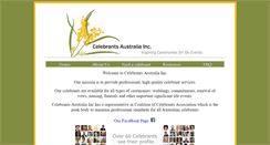 Desktop Screenshot of celebrantsaustralia.asn.au