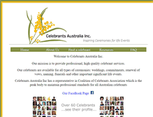 Tablet Screenshot of celebrantsaustralia.asn.au
